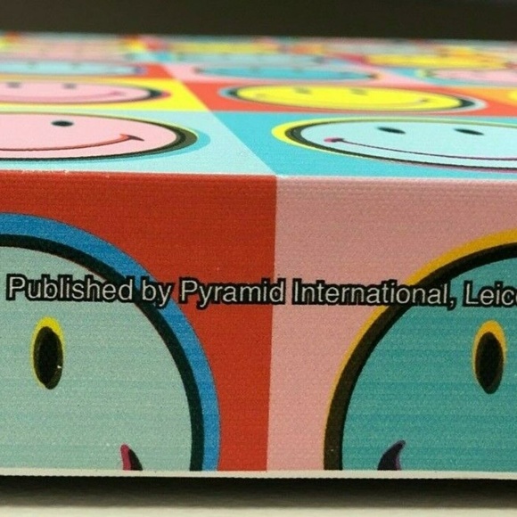 NEW Smiley 'Pop Art' Canvas Wrapped Warhol Style - Picture 7 of 8